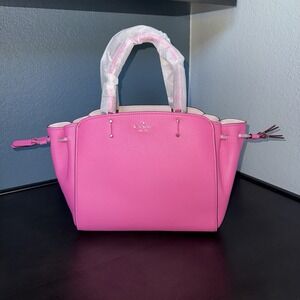 NWT Kate Spade Tegan Bright Hot Pink Satchel Purse Handbag Crossbody Strap $359